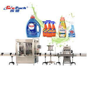 Macchina Automatica per Riempimento e Confezionamento di Lozioni, Sapone Liquido Chimico, Detergente Schiumogeno, Ammorbidente per Tessuti, Shampoo - Product Image 1