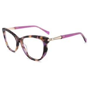 FEROCE Lady Acetateแว่นตากรอบแว่นตาหรูหราขายส่งคุณภาพสูงแว่นตาออกแบบใหม่แว่นตา