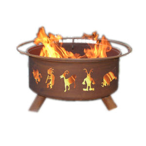 Wood Burning Outside Patio Garden <b>Heater</b> Antique Finished Copper Fire Pit High Quality Footrest Metal Iron Fire Pit Table - Product Image 2