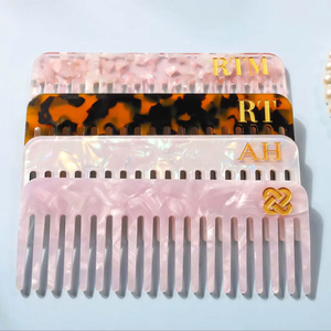 หวีเรซิ่นมืออาชีพสำหรับช่างตัดผม ใช้สำหรับจัดแต่งทรงผมในร้านเสริมสวย วัสดุเรซิ่นคุณภาพสูง - Product Image 1