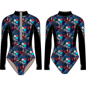 Combinaisons de compétition de gymnastique personnalisées pour filles tenues de pom-pom girl acrobatique respirantes tenues de longues équipes de justaucorps de danse pour - Product Image 1