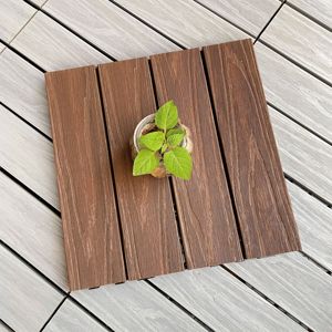 Prix de gros d'usine, revêtement de <span class=keywords><strong>sol</strong></span> extérieur en WPC co-extrudé, adapté aux sols extérieurs, aux balcons et aux jardins - Product Image 6