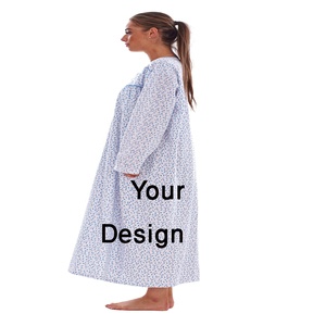 Ropa de dormir de punto de primavera para mujer, últimos camisones con logotipo personalizado, exportación directa desde Bangladesh - Product Image 3