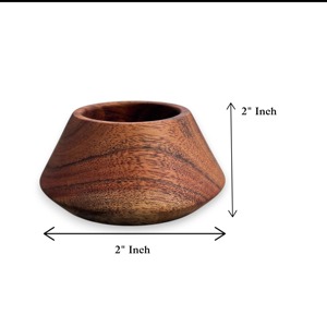 Bougeoir en bois à six colonnes, idéal pour la décoration intérieure, centre de table et éclairage festif, fabriqué à la main en Inde - Product Image 6