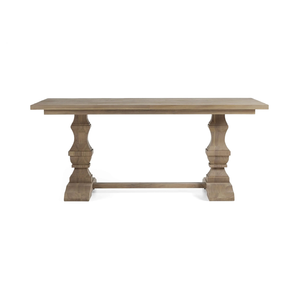 Table à manger extérieure en teck de qualité supérieure forme rectangulaire couleur naturelle pour table à manger de restaurant et de café - Product Image 2