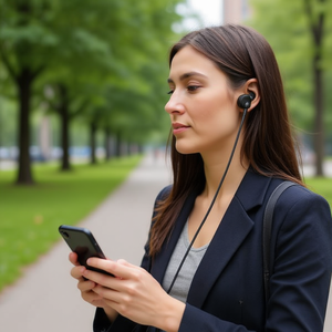 Auriculares Inalámbricos DAM T70 BT 5.0 con Banco de Energía, Mini Auriculares con Carga Tipo-C y Controlador Dinámico para Carga Móvil - Product Image 1