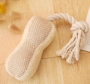 ของเล่นเชือกสุนัขทำมือ-ของเล่นสุนัขเคี้ยวทนทานออร์แกนิค - Product Image 1