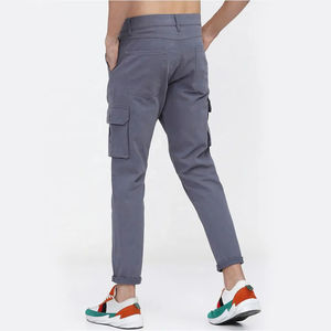 กางเกงคาร์โก้สีเทา น้ำหนักเบา ระบายอากาศดี มีหกกระเป๋า สำหรับผู้ชาย รับสกรีนโลโก้ เอวกลาง สไตล์ลำลอง คุณภาพสูง กางเกงอเนกประสงค์สำหรับกิจกรรมกลางแจ้ง - Product Image 2