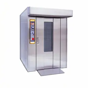Bakery Bread Making Machine Rotary Rack Oven High Temperature Pizza Equipment Electric / Gas / Diesel Rotary Oven