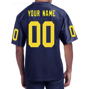 Maillot de football américain Tissu en maille Haute qualité Vêtements pour adultes Chemise en maille Col V Manches courtes Surdimensionné - Product Image 6