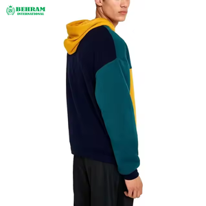 Sweat à capuche personnalisé épais 400/500 GSM en molleton/éponge française, coupe décontractée, 100% coton, respirant - Product Image 4