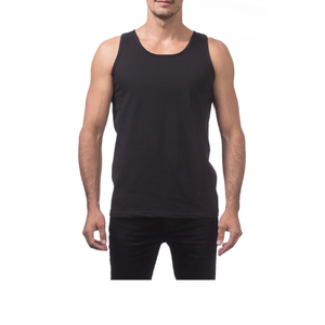 Vente en gros Gilet solide 100% coton côtelé sans manches pour hommes Débardeur de fitness pour hommes Chemise de gym d'entraînement Impression numérique de BD - Product Image 3