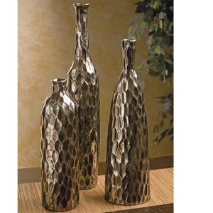 Jarrón de Metal Hecho a Mano para Decoración del Hogar |   Florero Decorativo de Latón Premium para Interiores de Lujo - Product Image 1