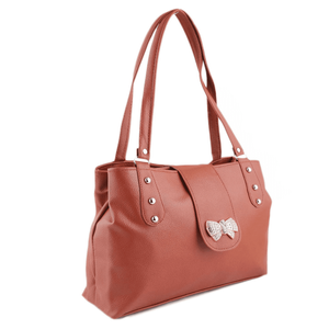 กระเป๋าถือสตรี - สีน้ำตาลแดง - Product Image 1