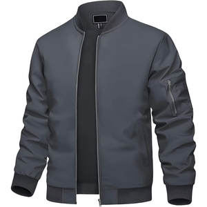 Veste bomber homme automne-hiver, patchwork, col montant, coupe slim, doublée en polaire, streetwear décontracté, nouvelle collection 2025 - Product Image 1