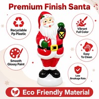 Tragbare PP-Weihnachtsmann-Laterne zur Dekoration für Weihnachten & Chinesisches Neujahr - Bestseller für Außenbereich/Terrasse/Rasen/Fenster-Dekoration
