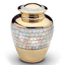 ทหารผ่านศึกสหรัฐอเมริกาสีเหลืองขนาดแตกต่างกันโกศเผาศพสำหรับขี้เถ้ามนุษย์ - Product Image 4