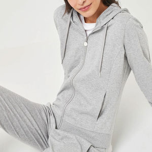 Conjunto Deportivo de Invierno de Dos Piezas con Capucha Estampado Personalizado para Mujer, Transpirable, Elástico en Cuatro Direcciones, Calidad Premium - Product Image 3