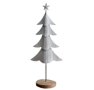 Durable Supplier-Provided Iron Base Silver Metal <b>Modern</b> <b>Christmas</b> <b>Tree</b> for Farmhouse Decor Festive Decor for Any Living Space - Product Image 5