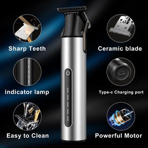 Cortadora de Pelo Profesional Inalámbrica para Barbería, Recortadora Eléctrica con 4 Peines Guía, Recargable por USB, Regalo para Hombres - Product Image 5