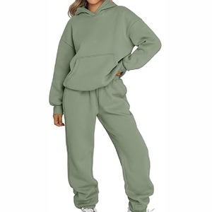 Nueva llegada Mujeres Logotipo personalizado Nuevos gimnasios Chándal Conjunto Casual Trajes de chándal para mujer - Product Image 4