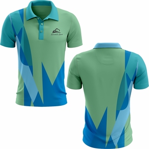 Protección UV Golf transpirable para camiseta Polo Logotipo personalizado Algodón Poliéster Ropa deportiva Empresa Uniforme Bordado Tela de punto - Product Image 3