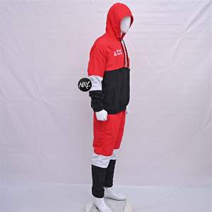 ชุดกีฬาสำหรับวิ่งกันลมโพลีเอสเตอร์100% กันน้ำสไตล์สตรีทของผู้ชายพิมพ์โลโก้ตามสั่ง - Product Image 4