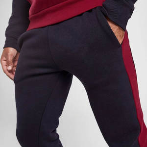 Chándal deportivo a prueba de viento con cremallera para hombre, conjunto de pantalones de chándal con capucha y cremallera completa de bloque de Color de gran tamaño, OEM personalizado - Product Image 4