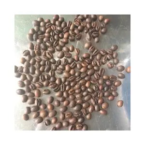 Grãos de café robusta arábica torrados, preço competitivo, orgânicos, frescos e com sabor puro escuro de alta qualidade