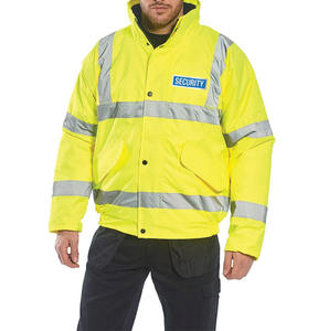 Sitio de construcción Chaqueta de seguridad de invierno Abrigo Chubasquero DE SEGURIDAD impermeable reflectante grueso con logotipo personalizable - Product Image 1