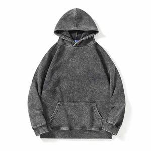 เสื้อฮู้ดดี้โอเวอร์ไซส์ สไตล์วินเทจฟอกสี ลุคสตรีทแวร์ลำลอง ทรงหลวม - Product Image 1