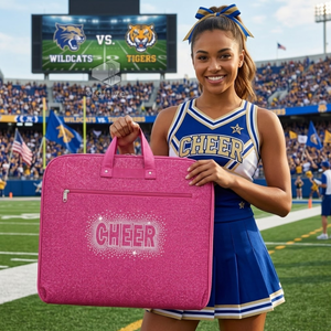 Custom <b>Glitter</b> PU Cheerleading Rhinestone Garment <b>Bag</b> Personalized Competition Team Uniform Travel Organizer For Cheer Girls - Product Image 6
