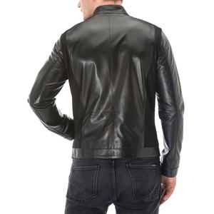 Winter Wear Unisex Leather <b>Jacket</b> Stand Collar <b>Patchwork</b> Embroidery Custom Pattern High Quality Windproof Breathable Reasonable - Product Image 3