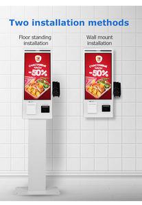 32-дюймовый внутренний сенсорный ЖК-дисплей для рекламы, ресторанный платежный терминал, напольный цифровой кофейный киоск, меню - Product Image 3