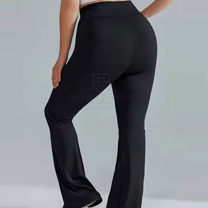 กางเกงออกกำลังกายทรงบานสำหรับผู้หญิง ดีไซน์ใหม่ เอวยางยืด ความยาวปานกลาง เหมาะสำหรับฤดูหนาว น้ำหนักเบา คุณภาพสูง สำหรับผู้ใหญ่ - Product Image 4