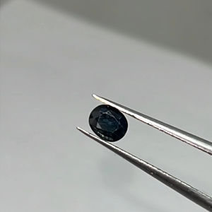 พลอยแซฟไฟร์สีน้ำเงิน6x4มม. จากออสเตรเลียอัญมณีธรรมชาติทรงวงรีสำหรับการทำเครื่องประดับ - Product Image 1