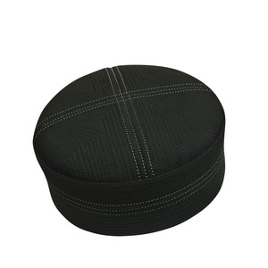 Hadi islamique traditionnel Chapeau Kufi pour hommes Casquette de prière de style décontracté en coton polyester de qualité supérieure avec logo personnalisable pour le printemps - Product Image 4