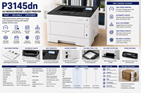 Imprimante multifonction laser monochrome A4 reconditionnée M425dn, haute vitesse, recto verso, réseau, ADF, copieur, scanner, fax, MFP de bureau, noir