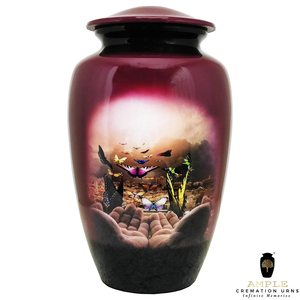 Urnes funéraires personnalisées Urnes commémoratives haut de gamme en 4 tailles, capacité de 220 cu en aluminium étanche, souvenir à graver et urnes pour adultes - Product Image 6