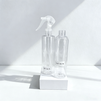 Bouteille pulvérisateur à gâchette en plastique PET de 250 ml, forme cylindrique rechargeable pour solutions de nettoyage, jardinage et articles de soins personnels