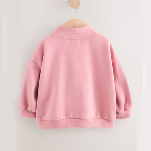Sweat-shirt à capuche de haute qualité, couleur unie, fermeture éclair, pour enfants, impression de logo personnalisée, collection d'hiver, prix bas, tendance - Product Image 2