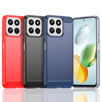 Funda Protectora para Teléfono de Alta Calidad, Diseño de Color Puro, Resistente a Golpes, Pintada con UV, de Fibra de Carbono TPU, para Honor Smart 200/Pro/Lite