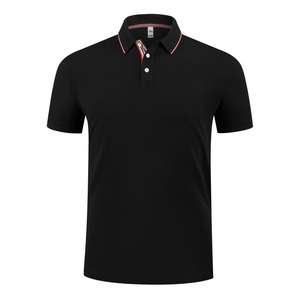 Nuevo estilo de moda, camisetas Polo para hombre hechas a medida, camisetas Polo para hombre, camisetas Polo de rendimiento Premium a rayas con cuello personalizado - Product Image 4