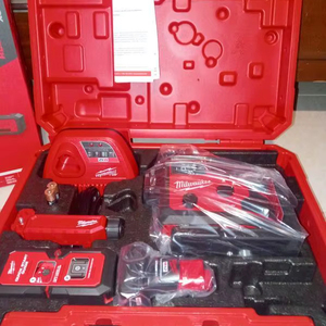 Niveau laser industriel 12 V au lithium-ion sans fil de qualité supérieure, 125 pieds, vert, 360°, 3 plans, avec récepteur d'alignement automatique IP67 - Product Image 1