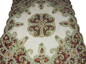 Gran oferta, cubierta de mesa cuadrada de Cachemira bordada a mano con cuentas, diseño Floral de Paisley para fiestas de boda y regalos - Product Image 4