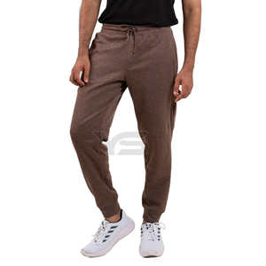 Pantalon de jogging personnalisé de qualité supérieure pour hommes 100% coton pantalon de survêtement de gymnastique fuselé léger et solide style décontracté cordon de serrage grande taille - Product Image 3
