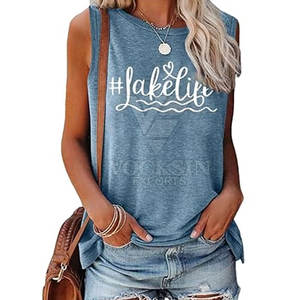 Camiseta sin Mangas Moderna para Mujer, con Estampado, Transpirable, para Actividades al Aire Libre - Product Image 4