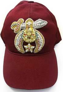 Casquette de baseball maçonnique - Broderie à la main de couleur marron, bijoux, fils métalliques, personnalisable, réglable, sportive, respirante, imperméable, unisexe - Product Image 2