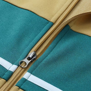 Ensemble de survêtement de football pour hommes en gros, hiver, fermeture éclair, manches longues, col montant, respirant, séchage rapide, design 2 en 1, entraînement en club - Product Image 5