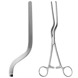 Pinzas quirúrgicas Brunner no traumáticas para estómago e intestino, 24 cm, curvadas, de acero inoxidable - Product Image 4